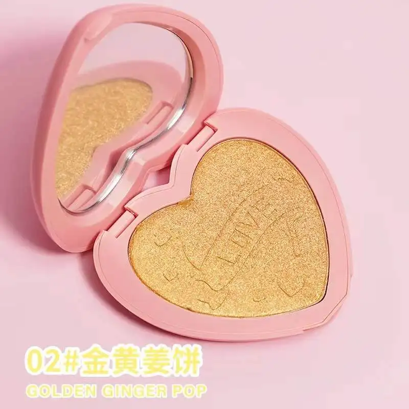 Three dimensional durable highlighter fine glitter powder naturally brightens the face High CD powder powder blusher