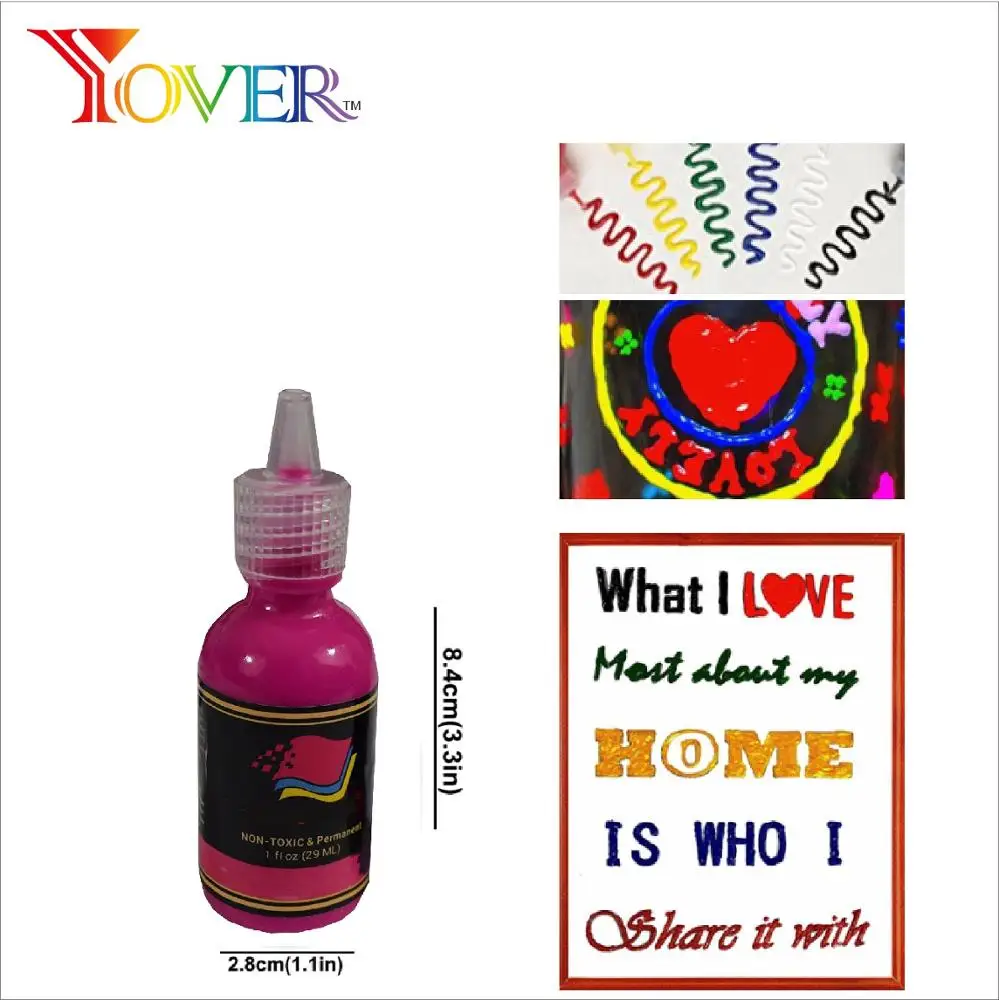 Premium Quality 24pcs 29ml 3D Fabric Paint Set