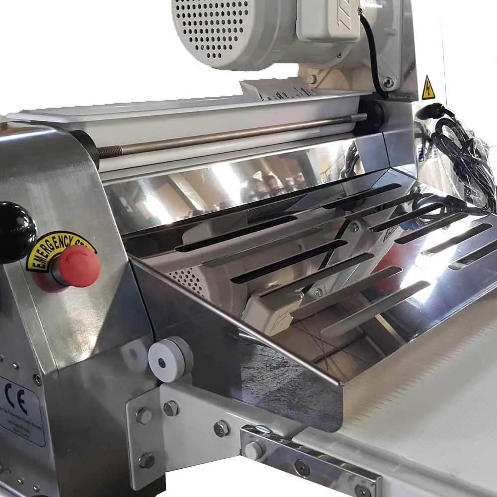 Samosa Dumpling Pastry Dough Roller Electric Reversible Dough Sheeter Roller Pizza Making Sheeter