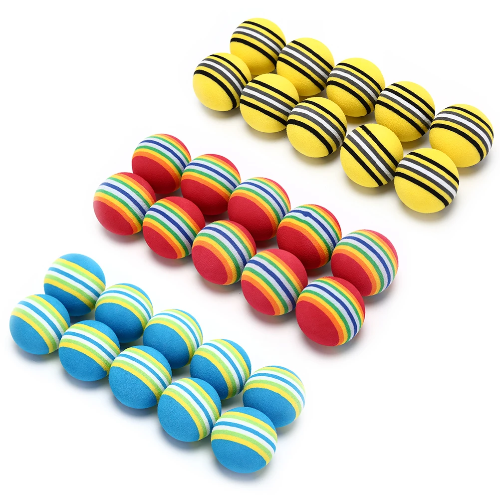 New 10pcs/lot Golf Sponge Soft Rainbow Balls Golf Swing Training Balls Sponge Foam Golfer Tennis Sponge golf ball