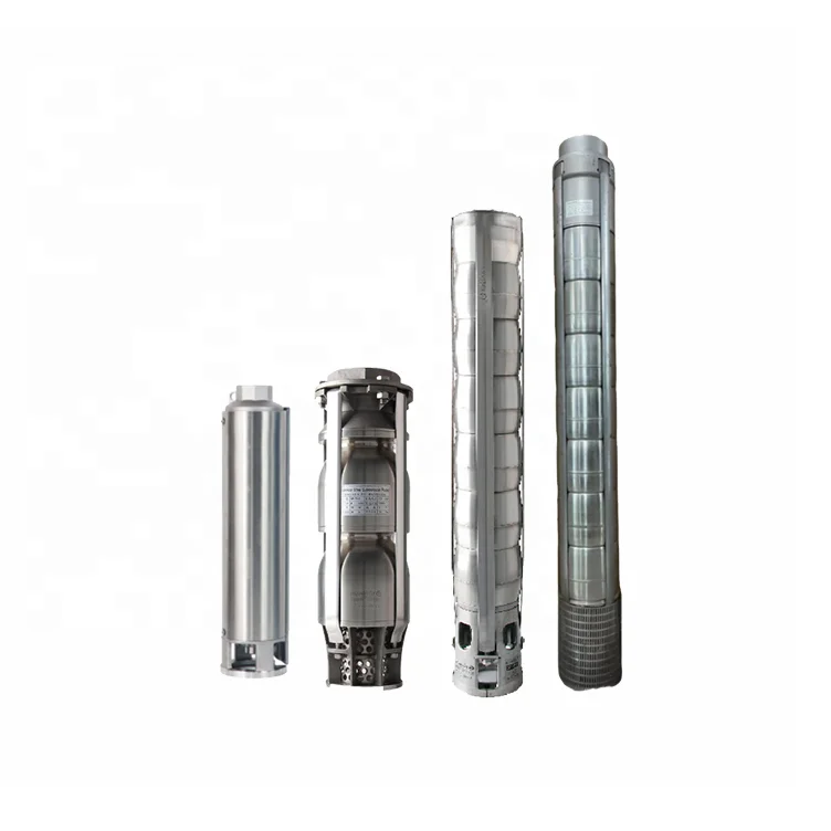 stainless steel deep well borehole multistage centrifugal submersible water pump and water pumps spare parts and motors