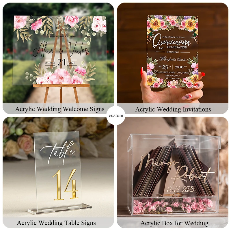 Plexiglass Frosted Wedding Signs Seating Chart Black Painted Acrylic Welcome Sign