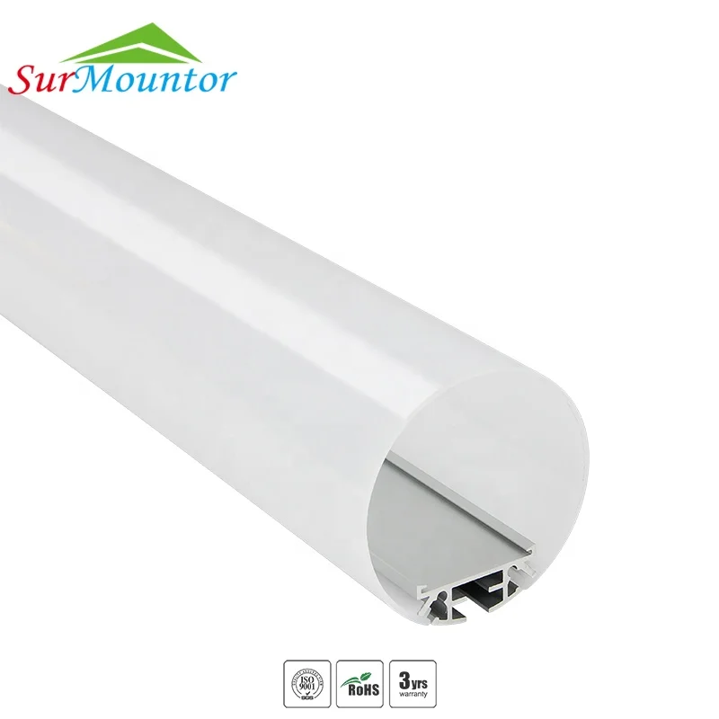 Подвесной светодиодный профиль из нержавеющей стали для подвесного освещения круглой формы 2 метра 30 Вт угол луча 250 градусов