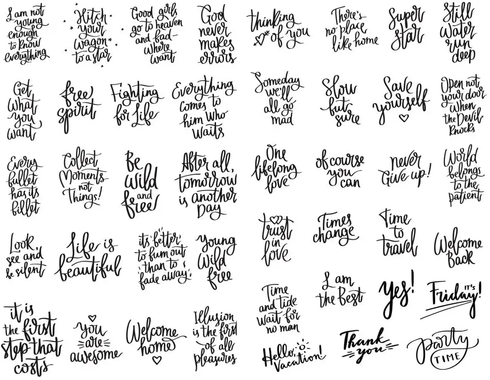 Wallpaper Decorative Motivational Family Wall Decal Inspirational Word Wall Sticker Inspirational Stickers for Water Bottle