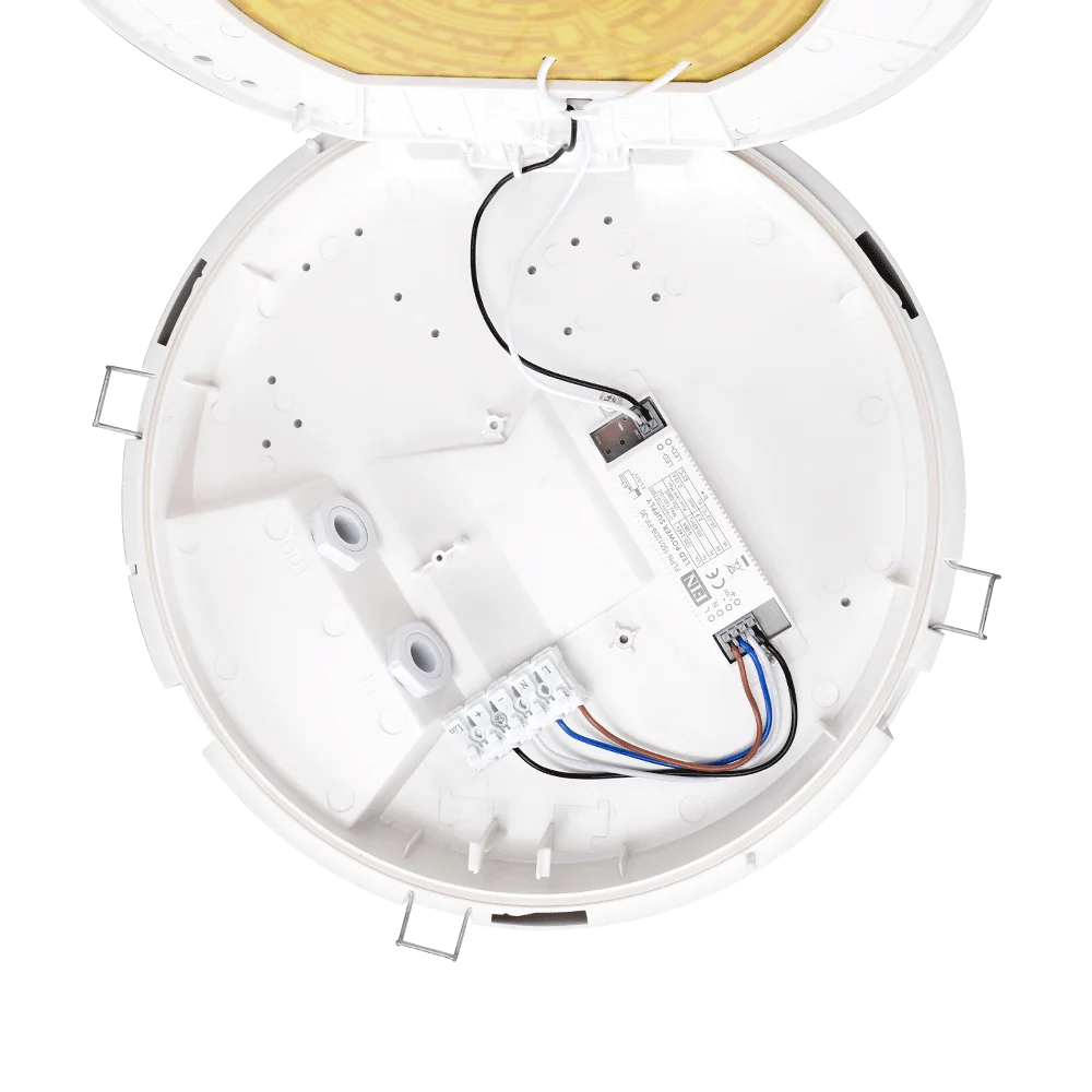 Inventory in Germany Holux Ip66 Ik10 2cct Adjustable Tri-proof Lamp Waterproof Outdoor Bulkhead Wall Garden Ceiling Light