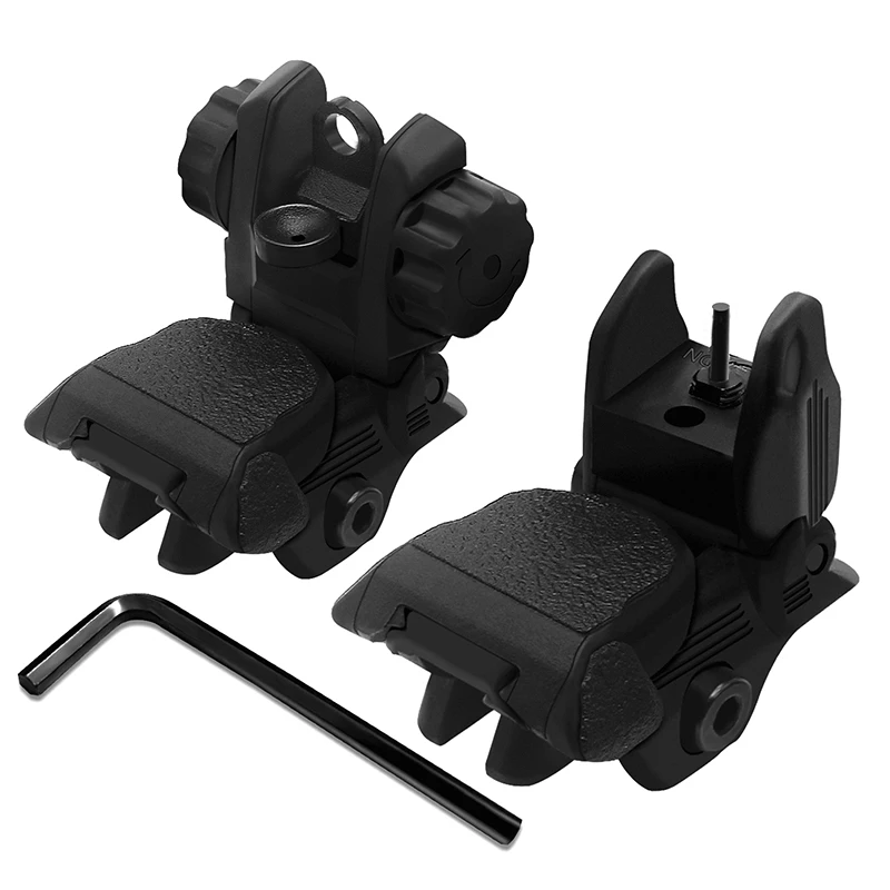 Tactical AR-15 parts Flip Up Front Rear Sight Back Up Iron Sights For Picatinny Rail M4 AR15 Accessories