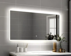 Professional Design Hotel Smart Frameless Touch Screen Dimming Light Modern Bathroom Led Backlight Mirror