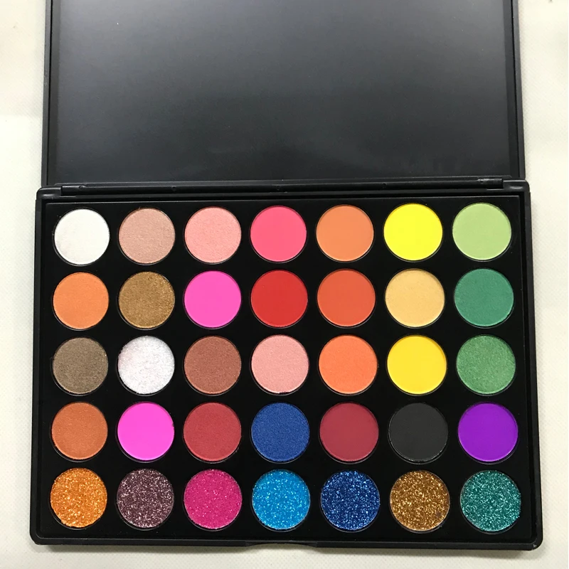 Wholesale  35 Colors  makeup palette mica sombras eye shadow palette eyeshadow pigments