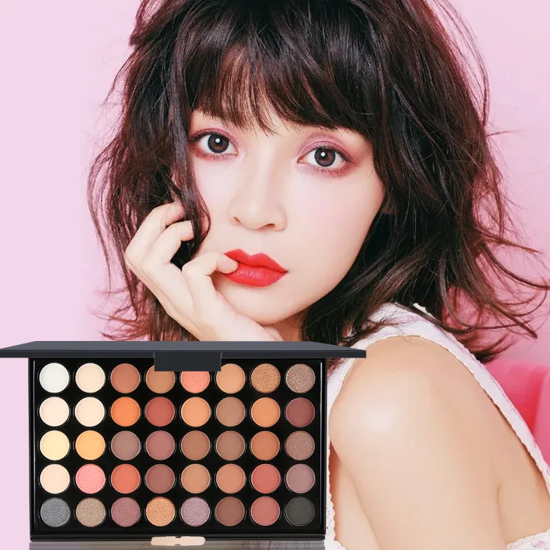 40 Colors Custom Eyeshadow Palette Nude Eyeshadow Palette Waterproof Matte Eye Shadow Palette