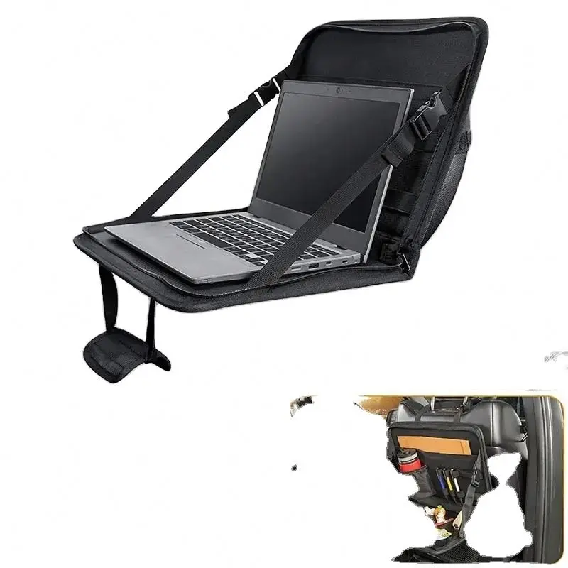 BSCI factory 3 in 1 Steering Wheel Eating tray car seat table kids travel tray Laptop Desk Office Bag Work Table laptop tray for