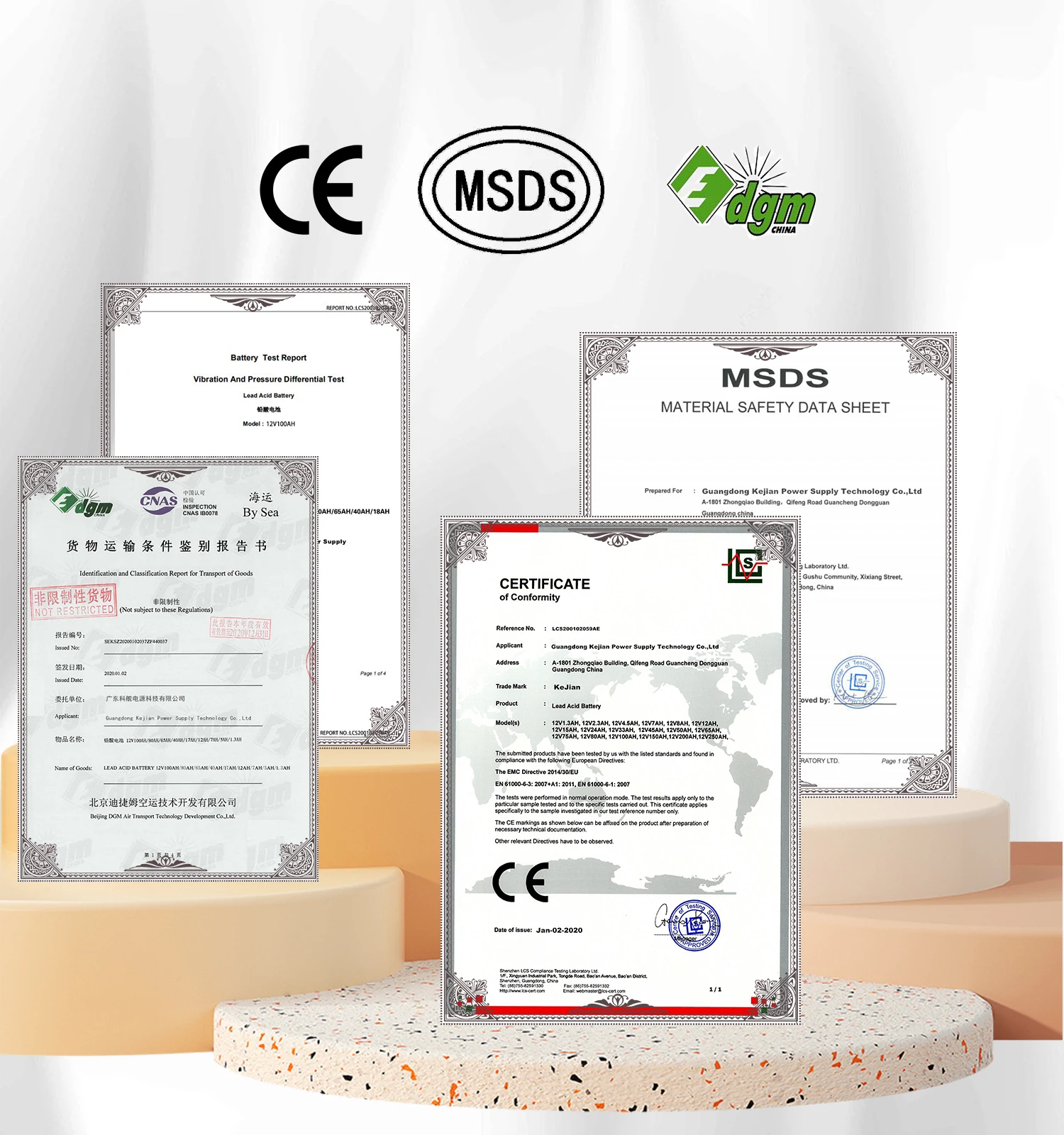 Factory Price Deep Cycle Maintenance Free Sealed AGM Battery Solar Energy Storage 12 volt 12V 55Ah 60Ah 65Ah Lead Acid Batteries