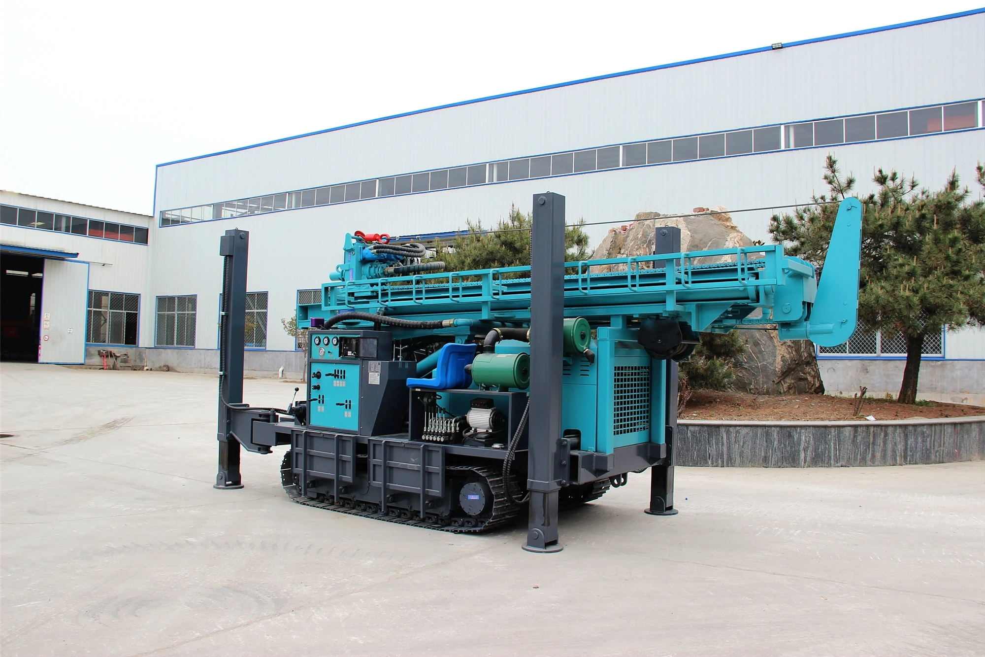 100m 200m 300m 400 meters depth Rock Drilling Machine Air DTH portable water well drilling rigs bore hole well drilling rig