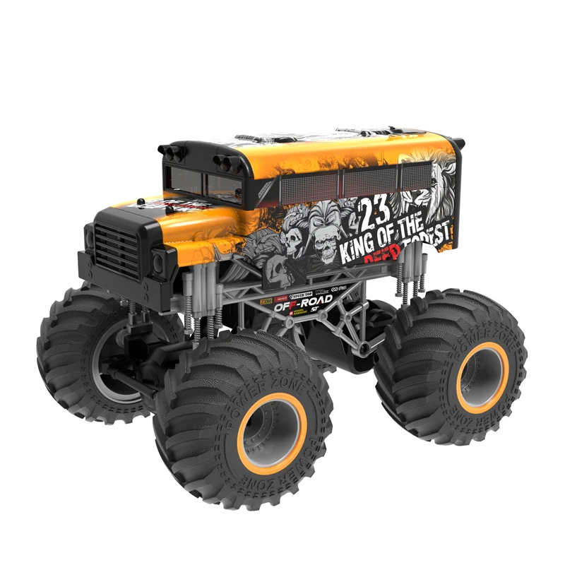 High Speed Kids 2.4G Scale 1:16 Off Road Vehicle Big Wheel Building Block RC Car Toy