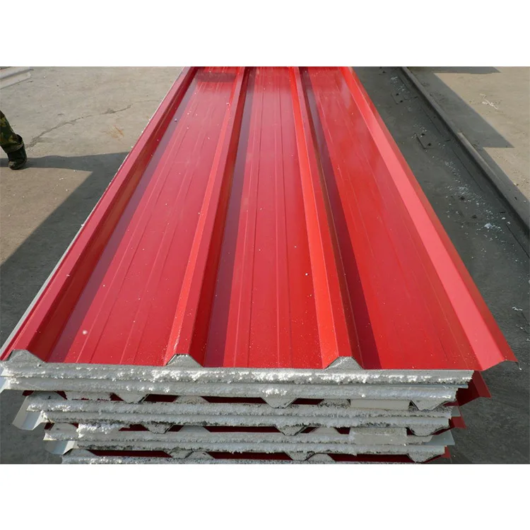 EPS polyurethane corrugated foam roof sandwich panel price m2