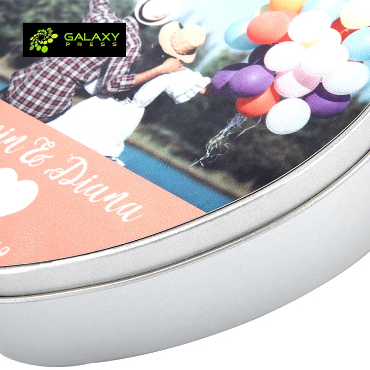 High Quality Metal Sublimation Tins Box Blanks of Heart Shape