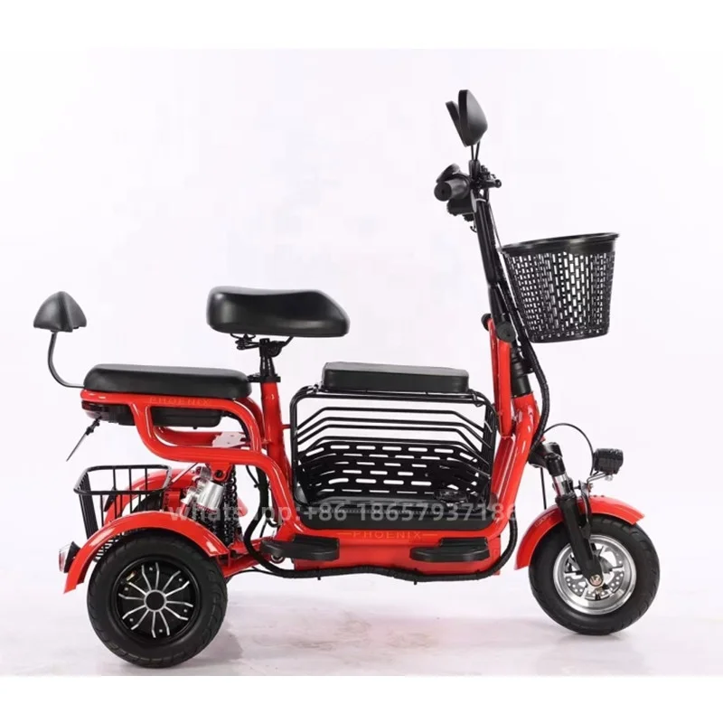 2.2m length electric mobility taxi tricycle passenger electric tricycle with roof