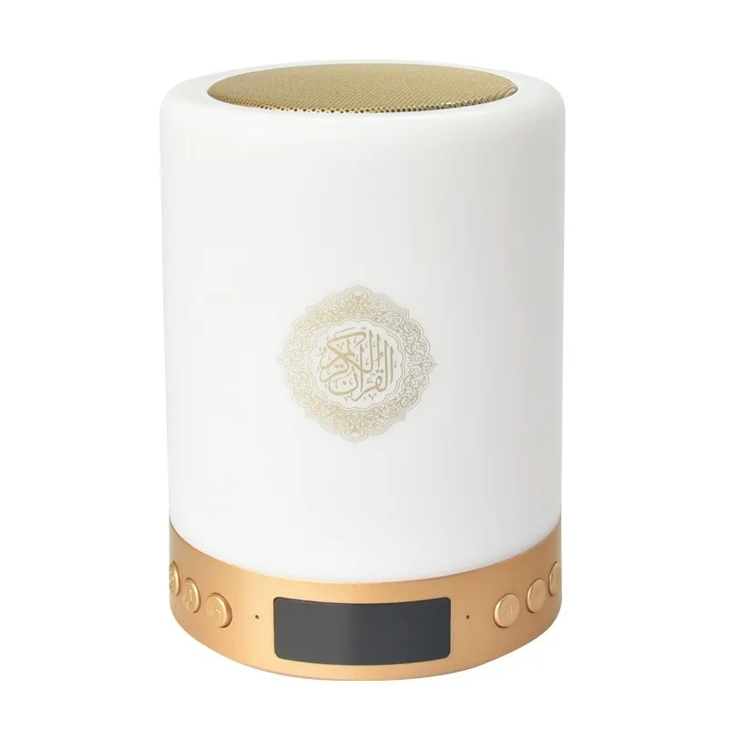 
 Мусульманский светодиодный дисплей BT динамик с сенсорным светом сна Коран аудио 26 языков 16 Гб карта памяти Коран динамик  