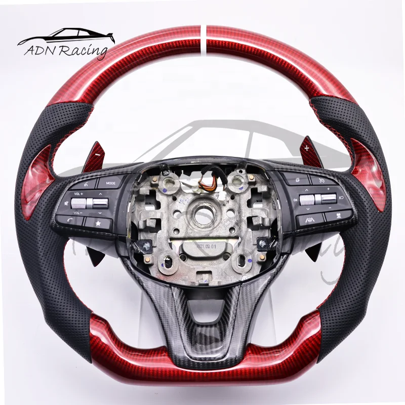 For Hyundai Genesis G70 Carbon Fiber Steering Wheel 2018-2023