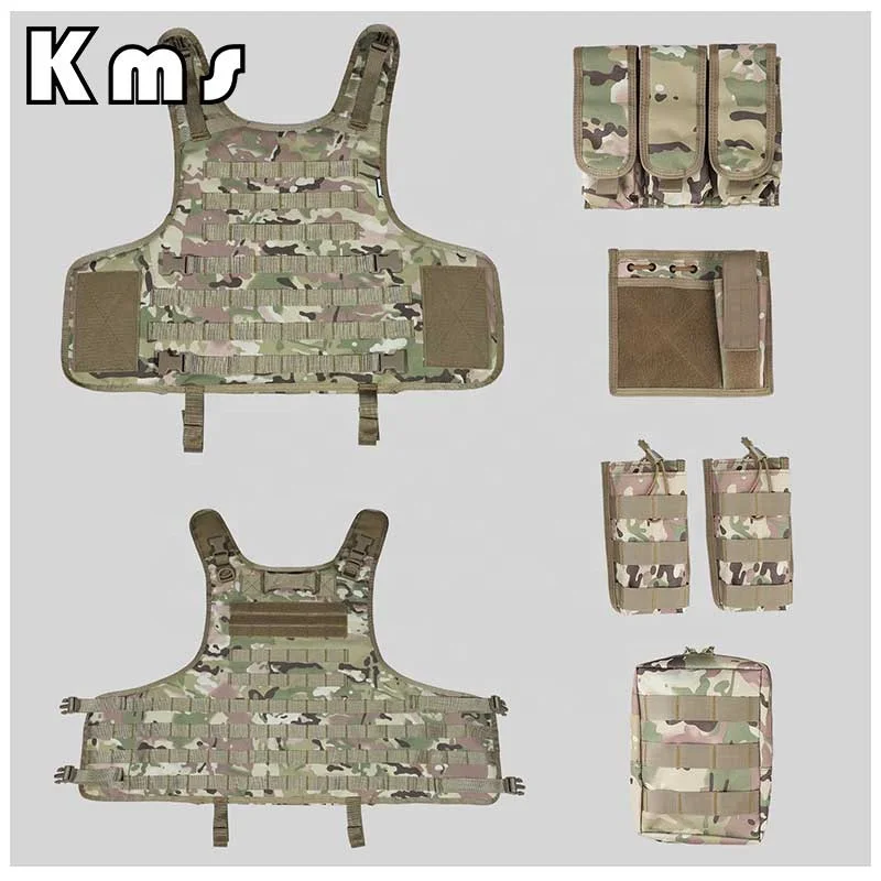 KMS Brand Wholesale Professional Outdoor Security Safety Lightweight Plate Carrier Body Vest Tactical Gilet Tactique