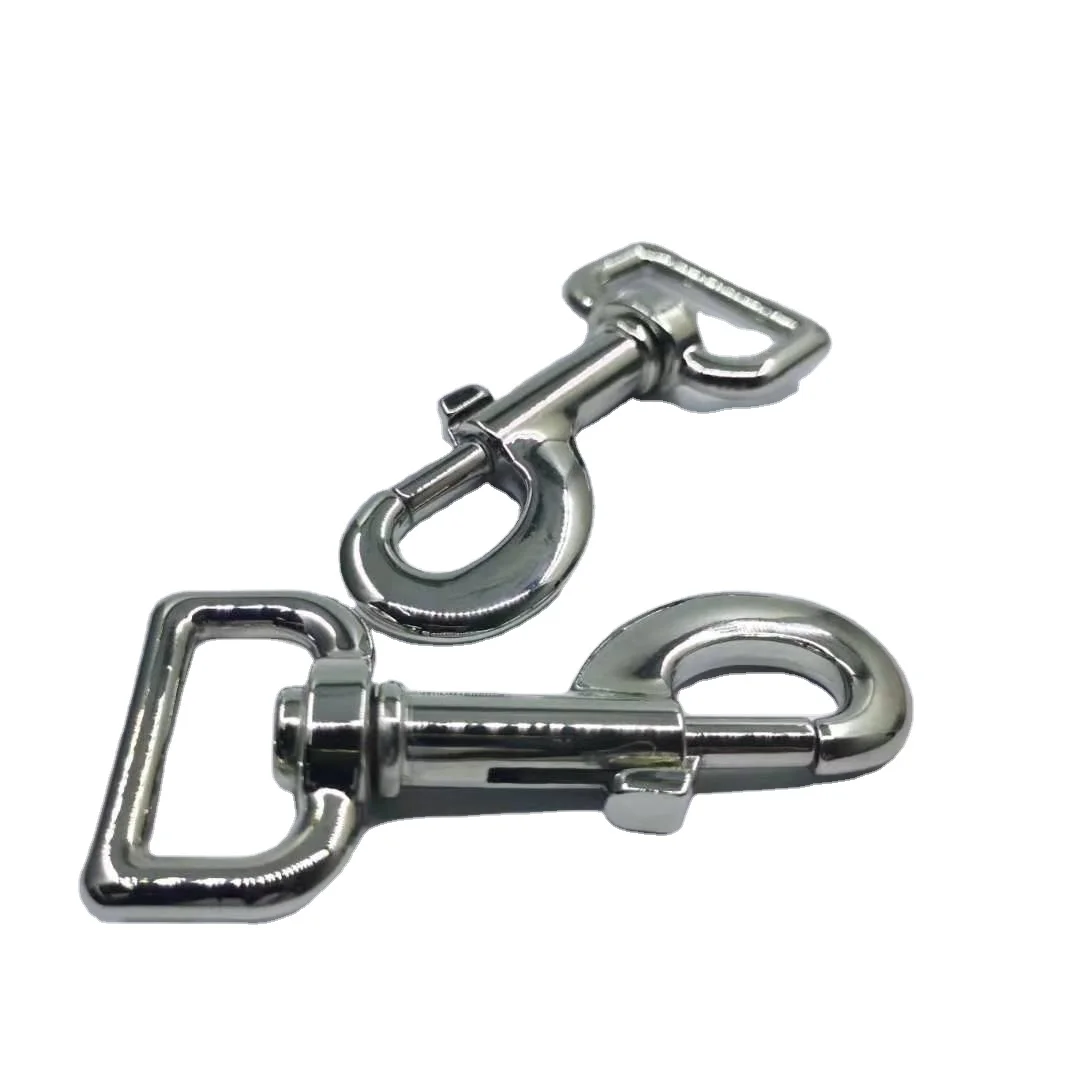 Manufacturer supplies high quality hanging nickel outdoor products rotary hook dog collar hardware quick release metal buckle