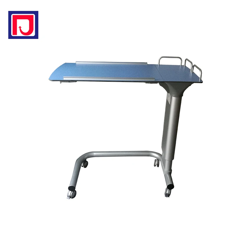 Medical Tilting Table, Hospital Dining Table, Over Bed Table with Wheels