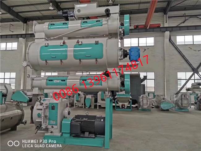 CE SZLH320/SZLH350 feed pelleting plant/feed granulating machine line, animal feed pellet making machine plant