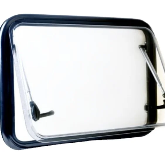 RV round corner side window