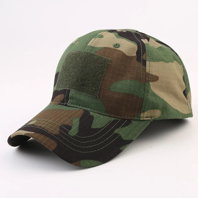 Camouflage Rib-Stop Waterproof Fabric Tactical Cap Hat Cap outdoor Sports 6Panels Duty Camouflage Baseball Caps Hats