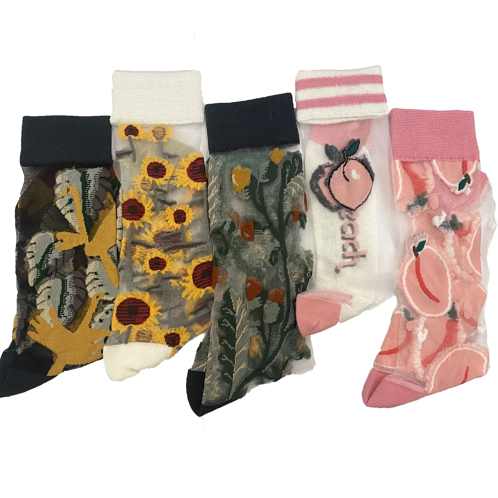 Womens Summer Comfortable Glass Silk Socks