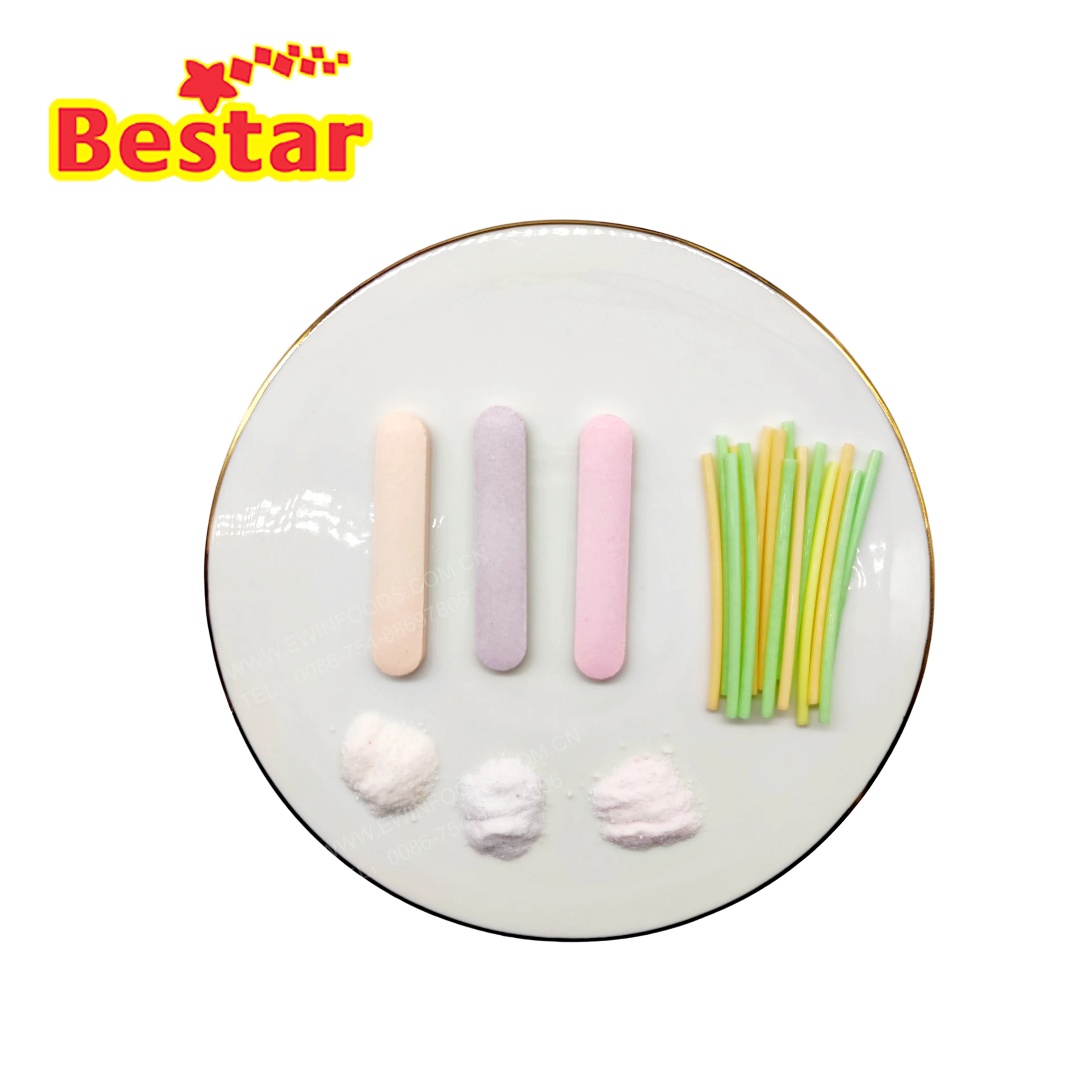 3 in 1 candy mix flavor sour candy stick sour powder candy CC stick hot selling product