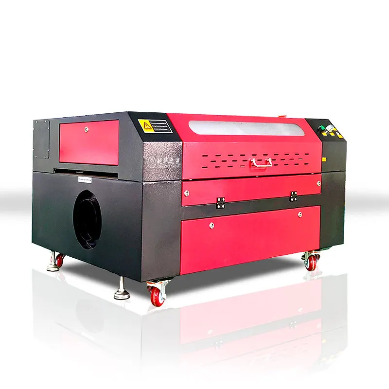 90*60cm Stepper Motor Co2 Laser Engraving Machine Red Dot Pointer Auto Focus 60W 80W 100W 130W 150W Ruida Controller Included