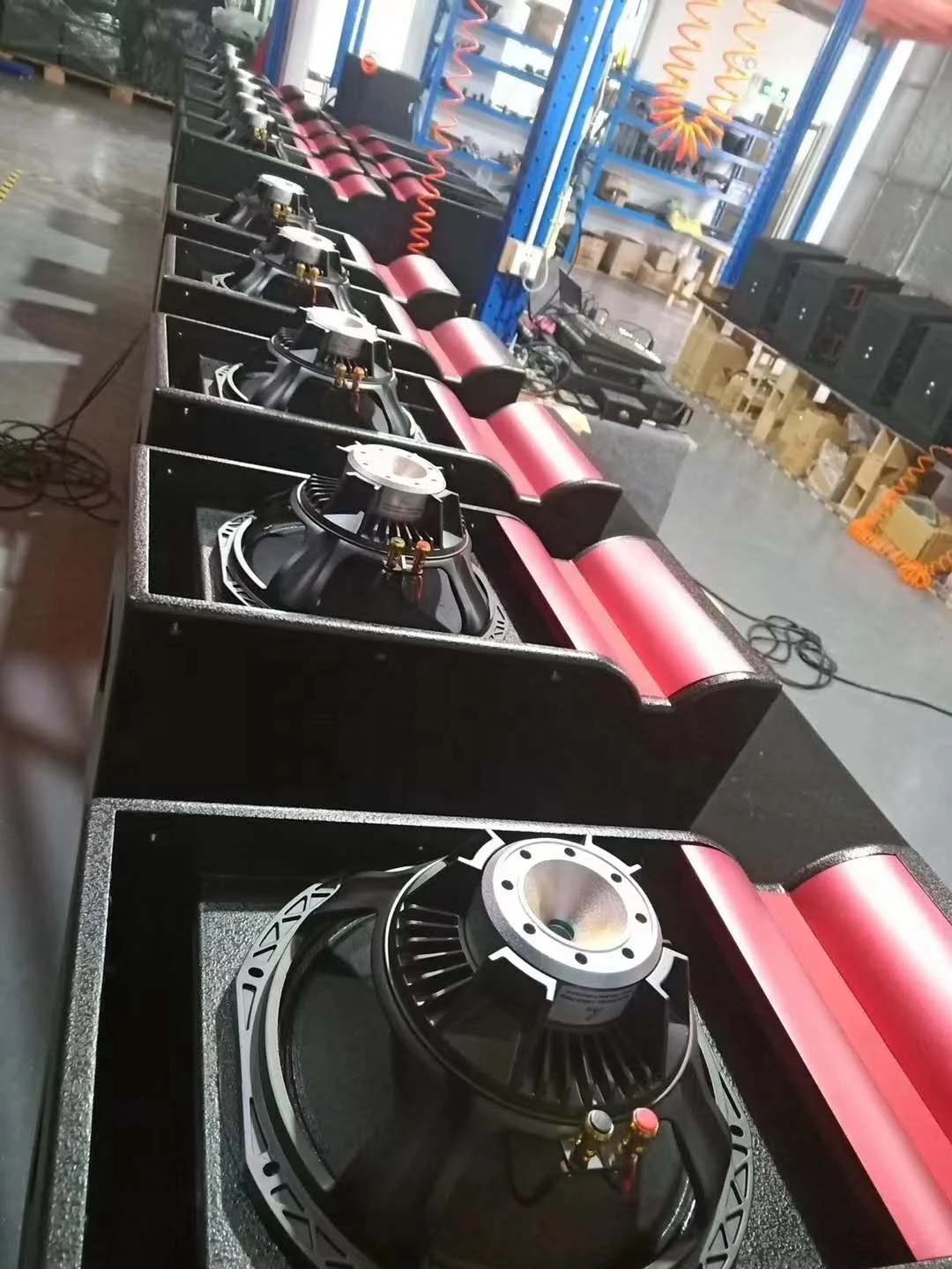 Long stroke plane wave output type Outdoor performance passive line array speaker 8+4