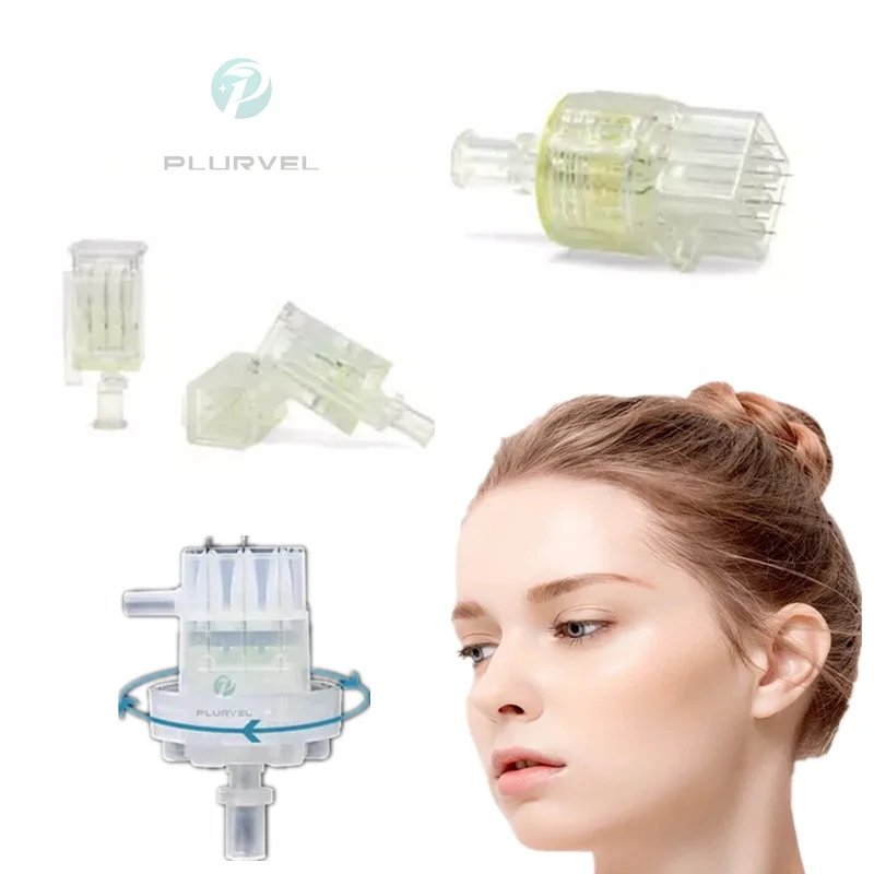 Plurvel hot selling mesotherapy Injection Gun  9Pins Screw Multi Needle Injector Multi needle