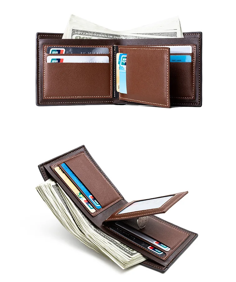 New Men Wallets, Small Money Purses portefeuille homme New Design Dollar Price Top Men Thin Wallet Coin Bag men wallets