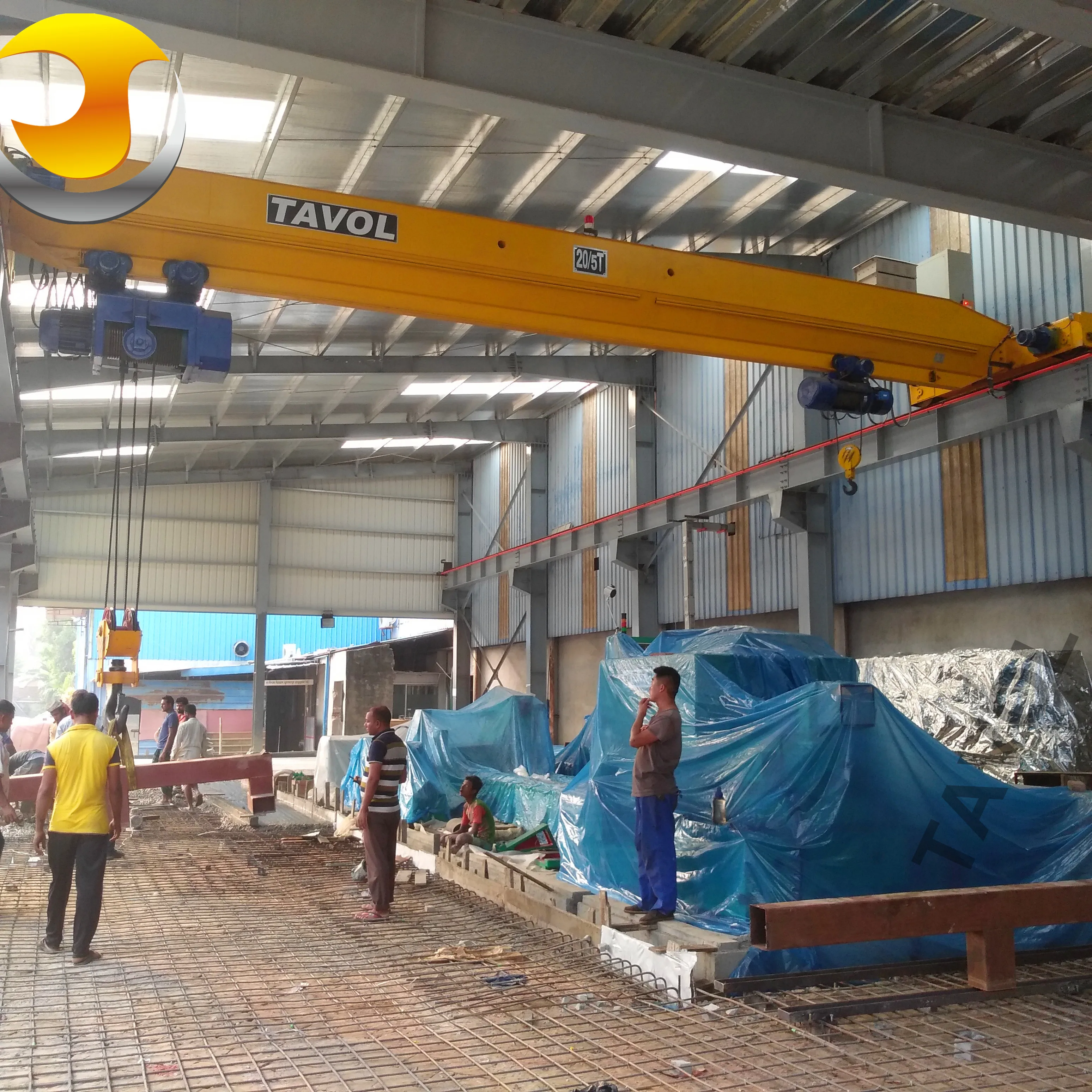 China Factory Mobile Travelling 5 ton 10 ton Electric single girder beam overhead crane for sale