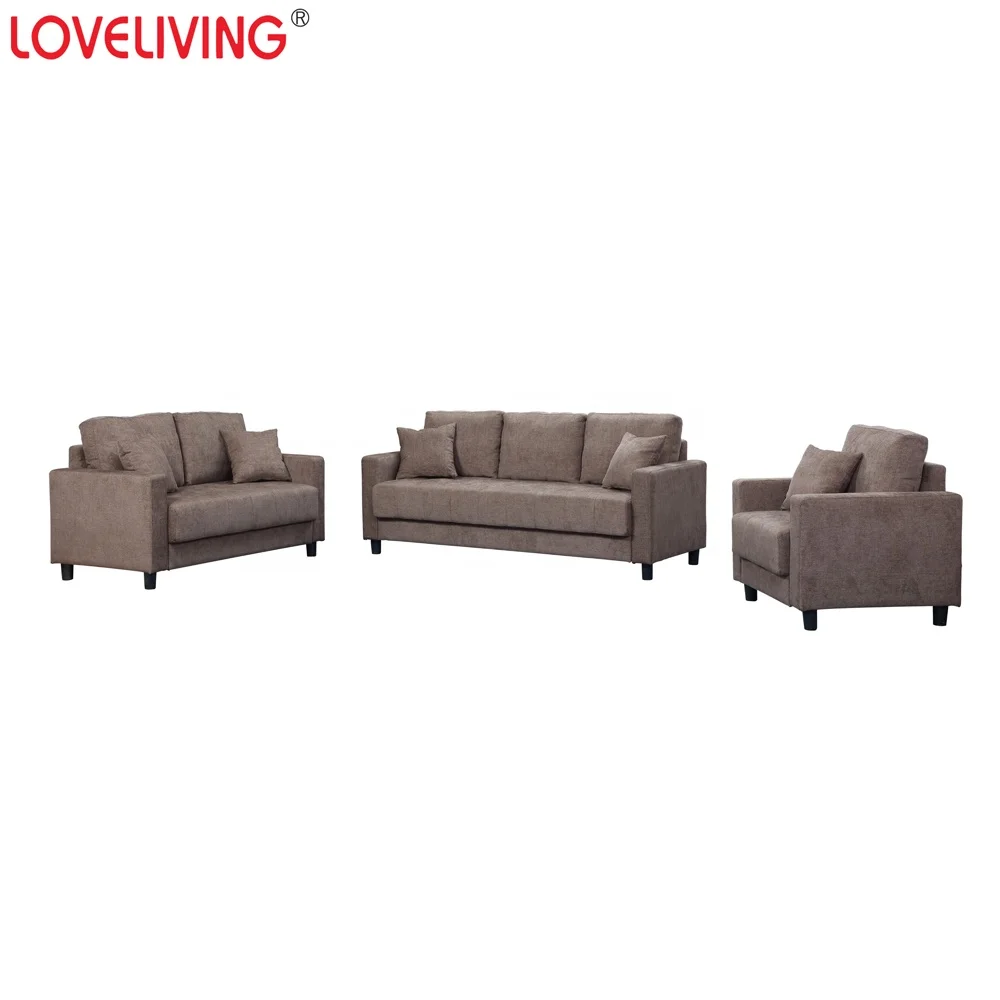
China manufacturer Cheap price simple design 3+2+1 sofa sets furniture 
