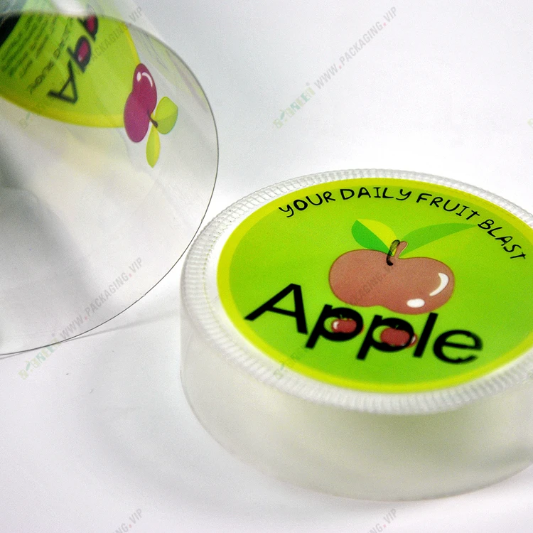 quality supplier cylinder gift box transparent plastic tube packaging for hair extension