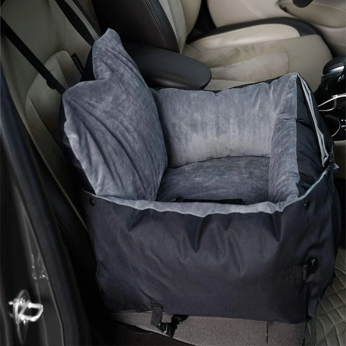 Автомобильное сиденье для собак Deluxe машинной стирки с карманом хранения путешествий