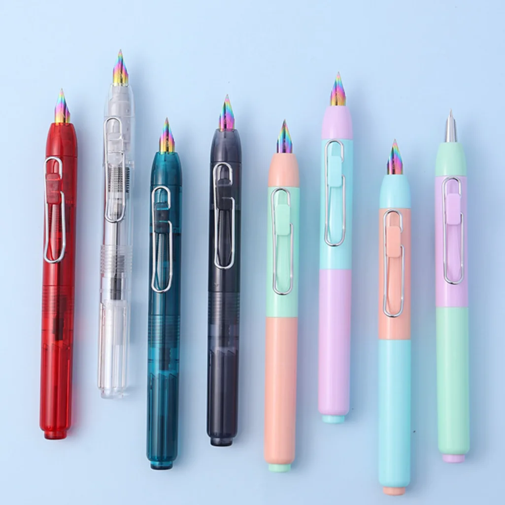 Карамельных цветов новые канцелярские подарки ручка без капель перьевая с 2 концами