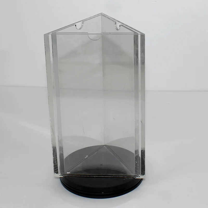 Advertising acrylic rotating display turntable stand round base