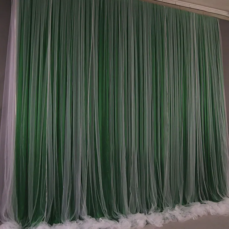 Most wanted products Customization Multipurpose wedding and birthday party stage background decoration gauze curtain