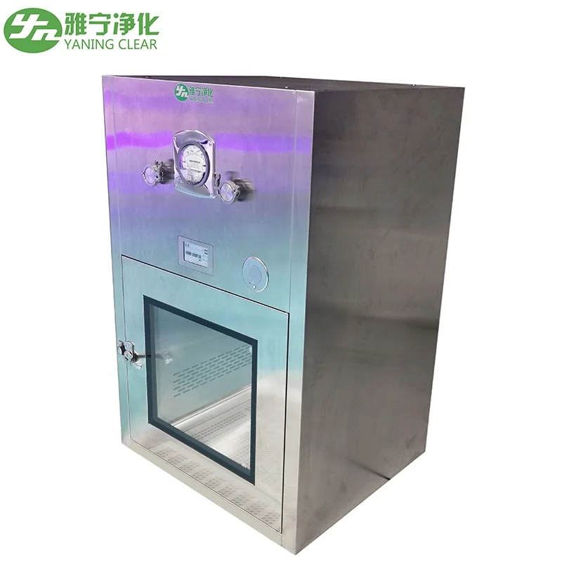 GMP Modular Dust Free Clean Room Equipment Stainless Steel Pass Box Cleaning Equipment Dynamic Pass Box For Laboratory