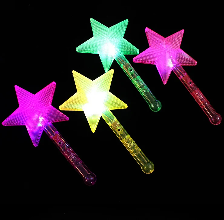 2023 transparent star light stick fairy toy concert glow stick for concert party supplies