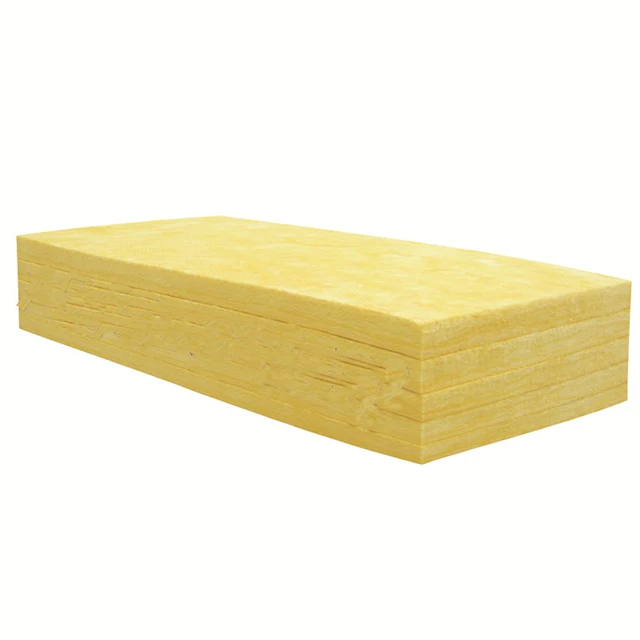 High-end quality glass wool board material, yellow thermal insulation material produced in China