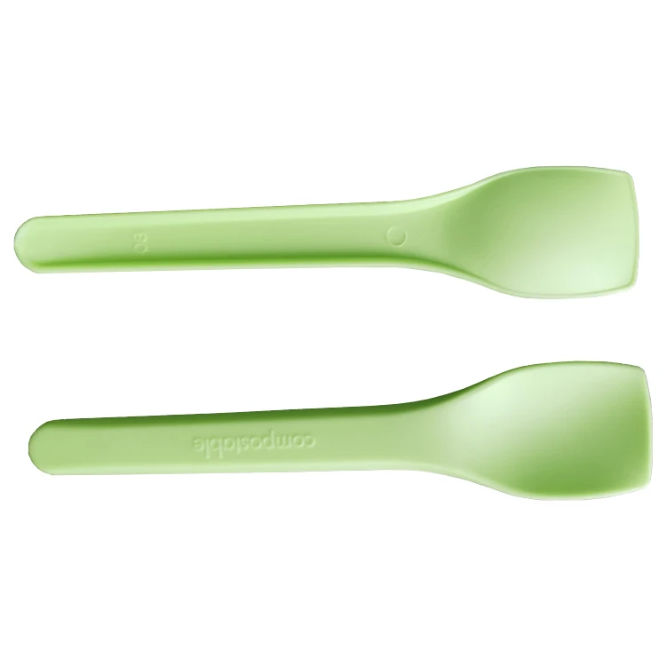 Disposable 100% Compostable Ice Cream Spoon Mini Spoon Yogurt ice cream spoons disposable