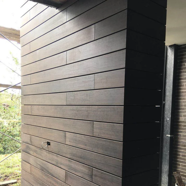 Modern Solid Bamboo Wallboard Strand Woven Exterior Waterproof Wall Cladding Decoration House Siding Panel for Outdoor