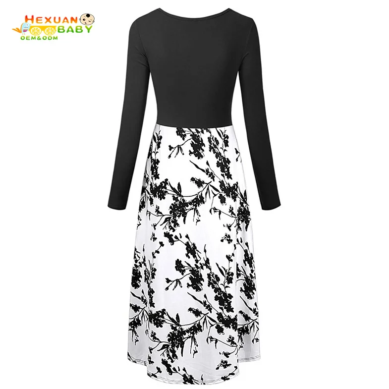 2024 New Maternity Clothing Dresses Wear Women Pregnant Nursing Clothing Solid Breastfeeding Dress