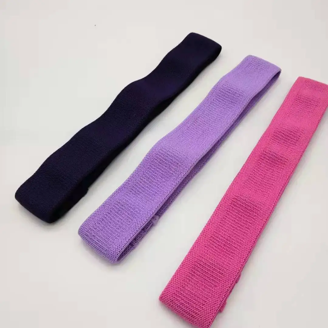 Fabric cloth sports resistance bands custom fitness exercise elastic gym bands hip circle fabric resistance band