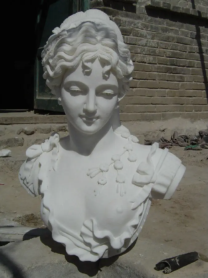 famous marble bust sculptures/female marble bust sculptures/white marble woman bust sculpture