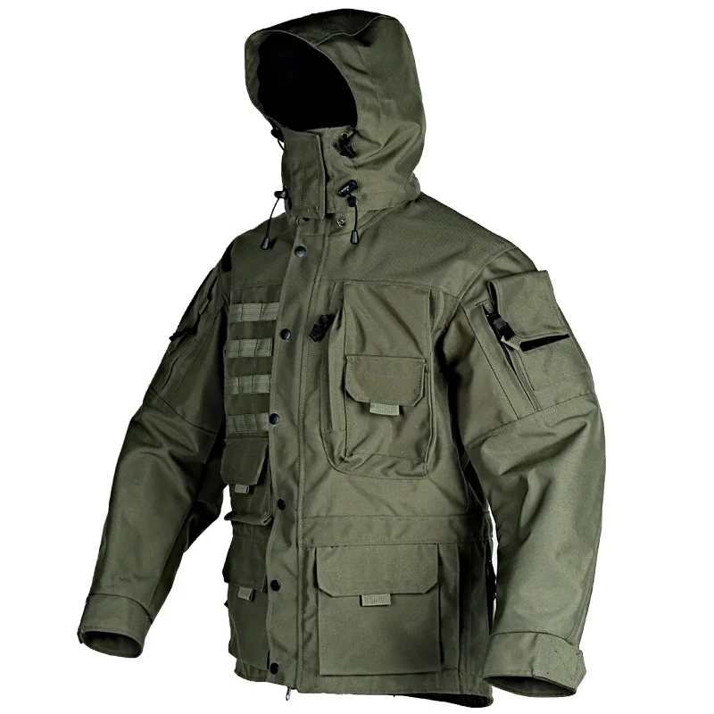 Woodland Camouflage  Jacket Water Repellent Tactical Uniform For Man